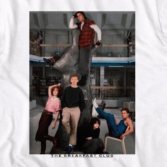 Breakfast Club Class Of 85 T-Shirt  Classic Movie Cast Group Photo Tee 17 - Picture 2 of 5